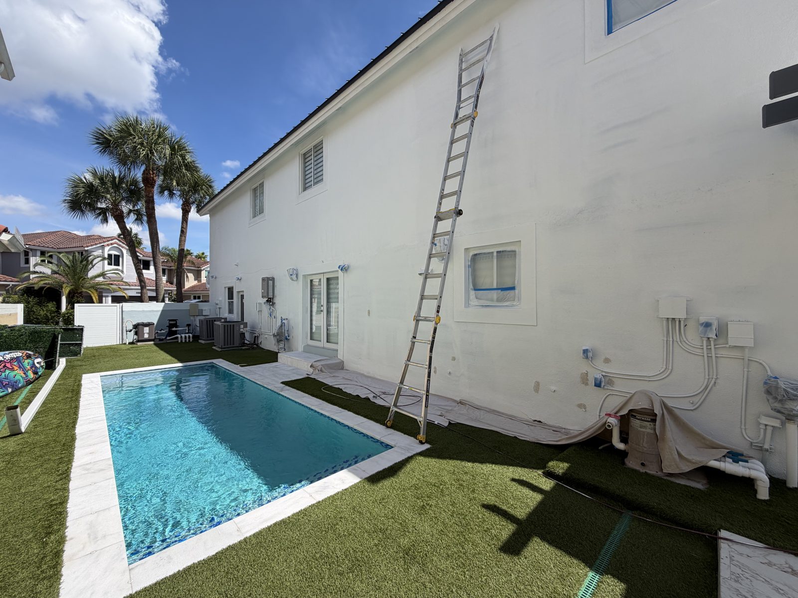 House exterior after painting