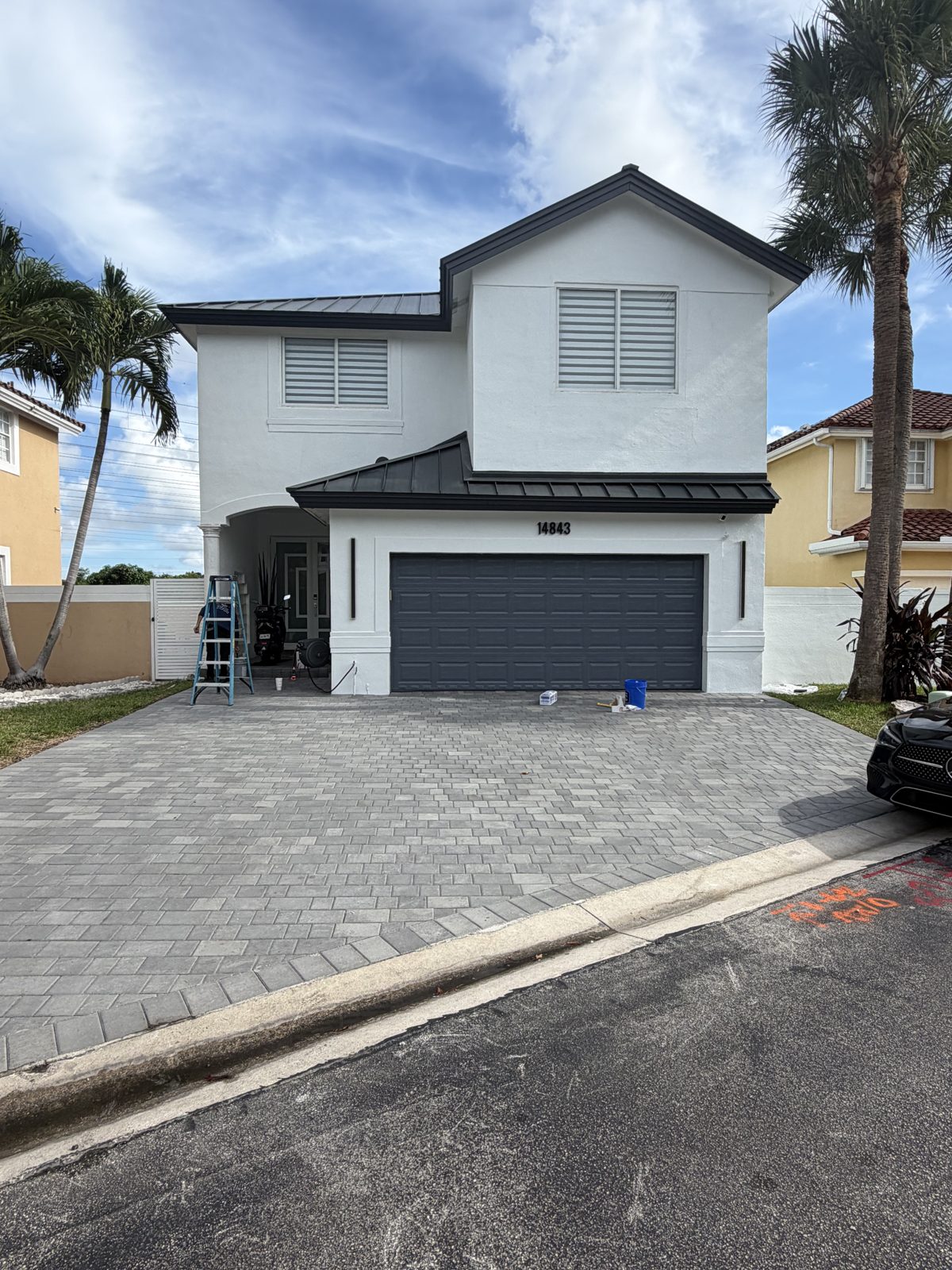 House exterior after painting, another side
